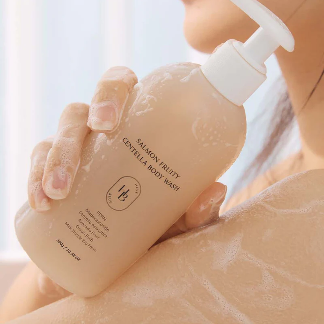 HEVEBLUE Salmon Fruity Centella Body Wash