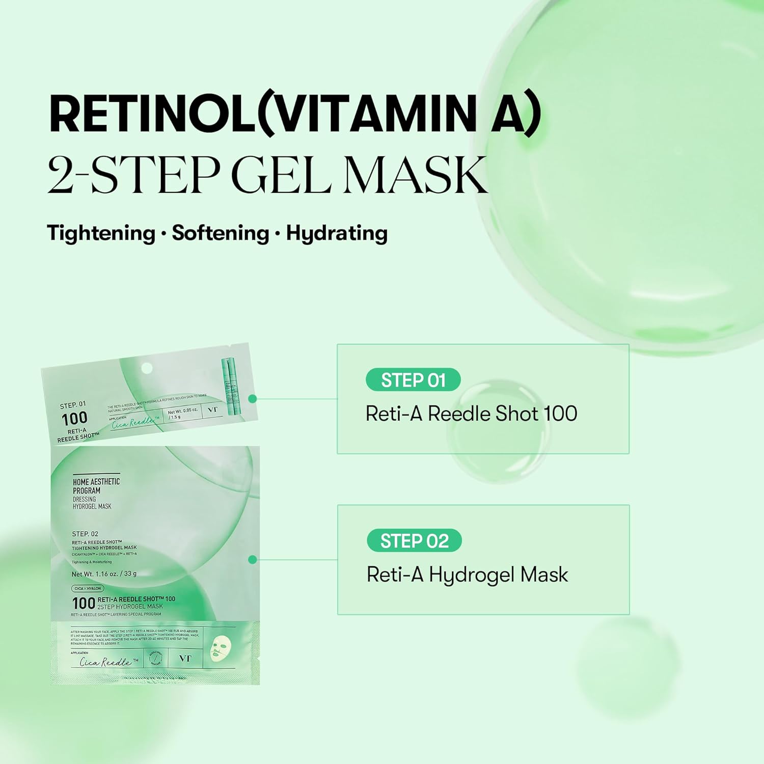 VT Reti-A Reedle Shot 100 2Step Hydrogel Mask