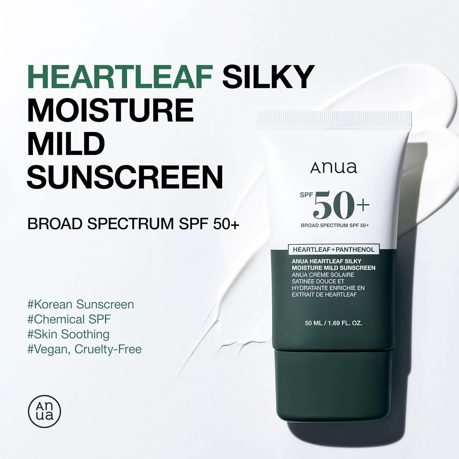 ANUA Heartleaf Silky Moisture Sun Cream